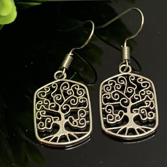 Tree of Life Earring, Boho Earring, Nature Earring, Gift Idea, Celtic Earring, - Picture 1 of 6